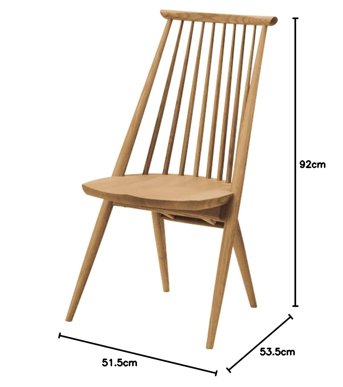 Amazon｜柏木工 CIVILチェア(NP) W515×D535×H920・SH430｜ダイニング